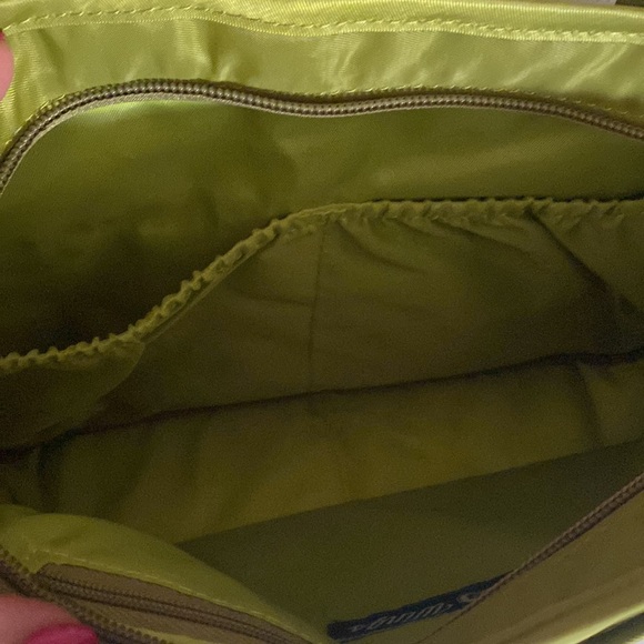 Lug,  Wings Quilted Flap Crossbody RFID Bag Travel Organizer Lime Green - Picture 8 of 16